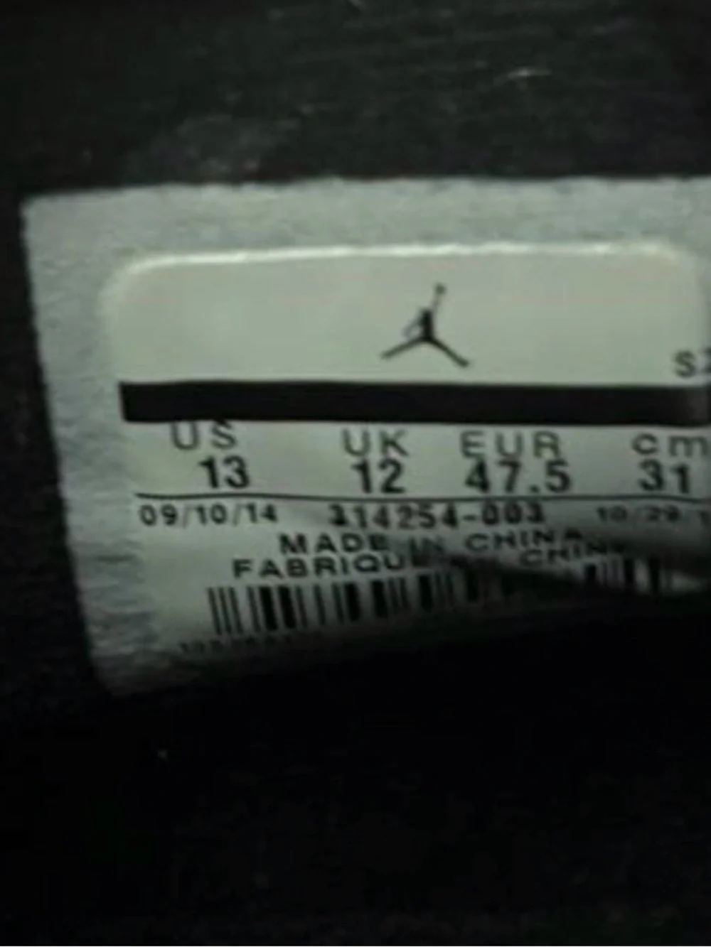 Nike Air Jordan 4 Retro Oreo 2015 Black Techy Grey Men’s Size 13